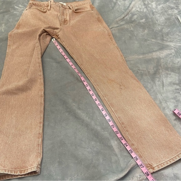 FRAME Le Sylvie Slender Straight-Leg Jeans Tan 21924 - Picture 15 of 15